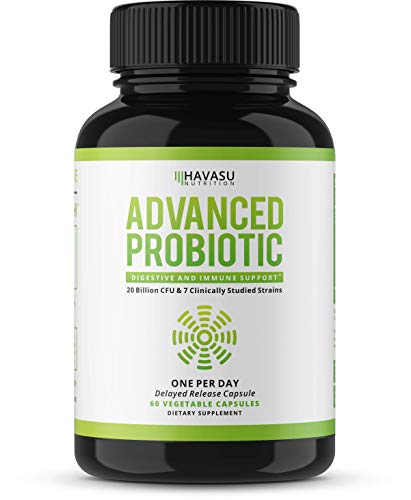 Product Cover Havasu Nutrition Probiotics Advanced Multi Strain - Supports Digestive & Immune Health with 7 Strains of Good Bacteria - Relieves Gas & Bloating - Delayed Release, Non-GMO, 60 Capsules