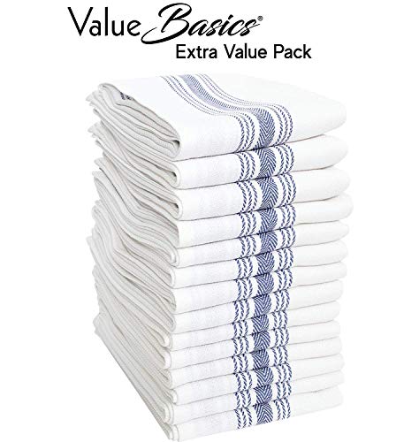 Product Cover Value Basics Herringbone Stripe Kitchen Towel Set, 15