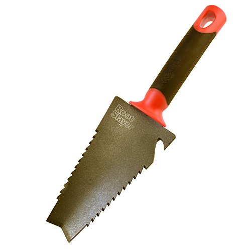 Product Cover Radius Garden 16011 Root Slayer Trowel, Red
