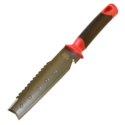 Product Cover Radius Garden 16211 Root Slayer Soil Knife, Red