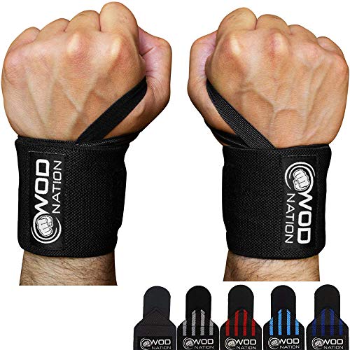 Product Cover WOD Nation Wrist Wraps Weightlifting - Weight Lifting Wrist Wraps for Men & Women (12