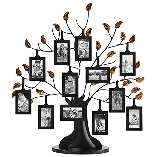 Product Cover Americanflat Bronze Family Tree Frame with 12 Hanging Picture Frames Each Sized 2
