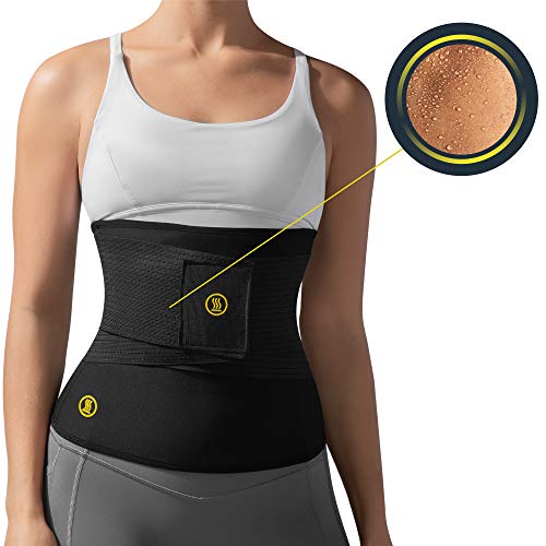 Product Cover HOT SHAPERS Hot Belt with Waist Trainer - Women's Tummy Trimmer and Girdle for Weight Loss, Control Stomach for Workouts, Slimming and Shaping and Enhanced Sweat (XX-Large, Black)