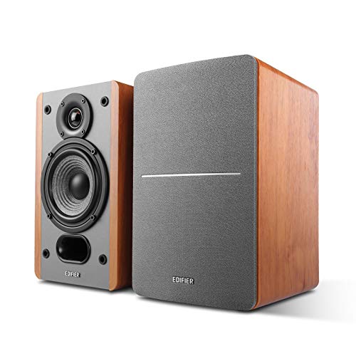 Product Cover Edifier P12 Passive Bookshelf Speakers - 2-Way Speakers with Built-in Wall-Mount Bracket - Wood Color, Pair