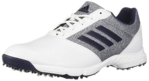 Product Cover adidas Womens TECH Response Golf Shoe, White/Silver Metallic/Indigo, 6.5 M US