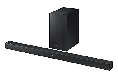Product Cover Samsung HW-M360 200 Watts 2.1 Channels Bluetooth Soundbar with Wireless Subwoofer Dolby Digital Sound Home Entertainment System Stream your Favorite Music via Bluetooth APP Control through your Phone