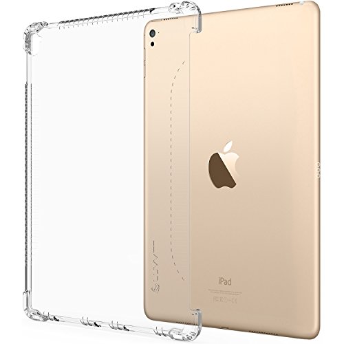 Product Cover iPad 9.7 Case, LUVVITT Clear Grip Smart Cover and Keyboard Compatible Case for Apple iPad 9.7 inch 5th and 6th Generation (2017-2018) - Clear (Not Compatible with PRO)