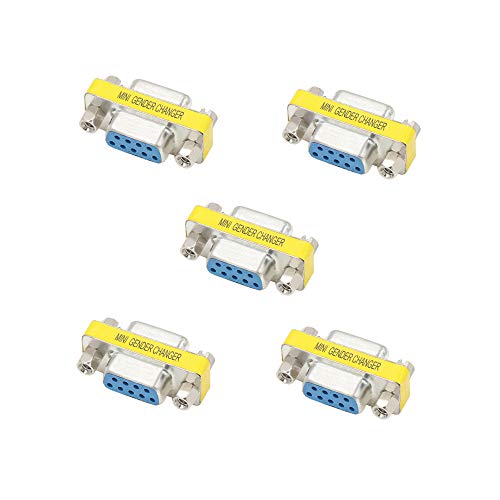 Product Cover Elitee DB9 Female to Female Gender Changer Female Connector Adapter 5 PCS