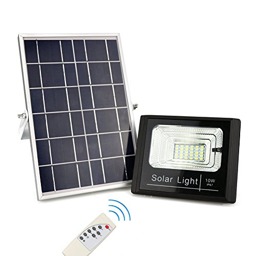 Product Cover Quace IP67 Waterproof Auto on/off Remote Control Solar Powered Flood Lights (10 W)