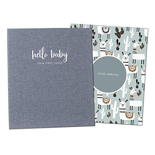 Product Cover Minimalist Baby Memory Book | Keepsake Milestone Journal | LGBTQ Friendly | 9.75 x 11.25 in. 60 Pages | Perfect Baby Shower Gift