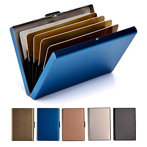 Product Cover EASTNIGHTS RFID Credit Card Holder Metal Wallet Stainless Steel Credit Card Protector Case for Men or Women