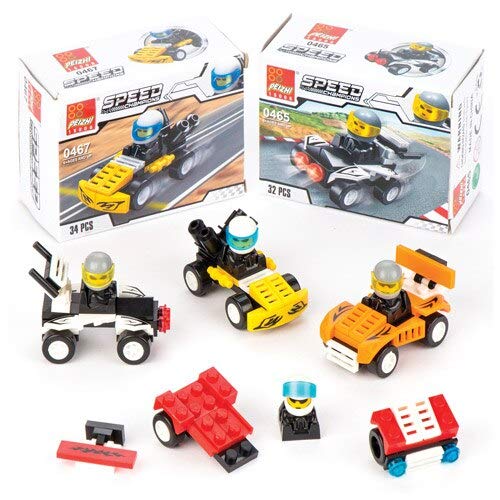 Product Cover Baker Ross Building Brick (Pack of 4) Speed Racer Building Kit