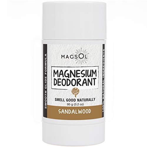 Product Cover Sandalwood Magnesium Deodorant - Aluminum Free, Baking Soda Free, Alcohol Free, Cruelty Free, Sensitive Skin, All Natural, For Women Men Boys Girls Kids - 3.2 oz (Lasts over 4 months)