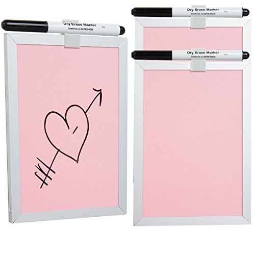 Product Cover Foray (3 Pack) 5x7 Magnetic Dry Erase Board Small + Dry Erase Markers White Board for School Home Office