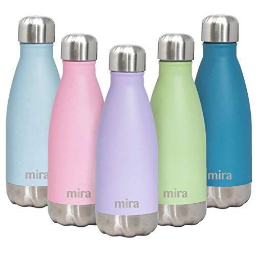 Product Cover MIRA 12 oz Stainless Steel Vacuum Insulated Water Bottle | Double Walled Cola Shape Thermos | 24 Hours Cold, 12 Hours Hot | Reusable Water Bottle | Kids Leak-Proof Sports Flask | Lavender Violet