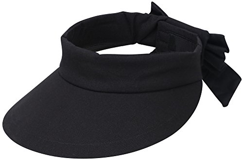 Product Cover D Diana Dickson Women's SPF 50+ UV Sun Protection Outdoors Sport Visor Hat,Black