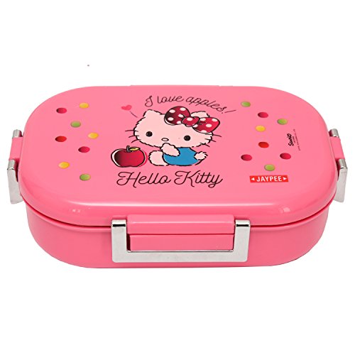 Product Cover Jaypee Plus Missteel Hello Kitty Plastic Lunch Box Set, 700ml, 3-Pieces,