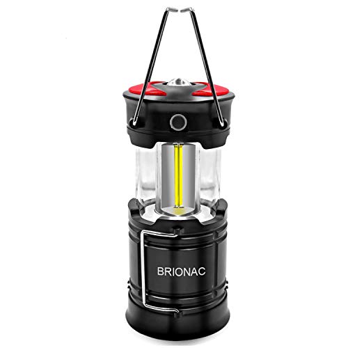 Product Cover Brionac Rechargeable LED Camping Lantern, Magnetic COB Lantern Flashlight 2 Power Supply Modes Survival Kit for Emergency, Hurricane, Power Outage