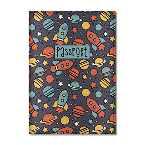 Product Cover Quttie, Kids Vegan Eco Leather Passport Cover, Passport Holder (Dark Space)