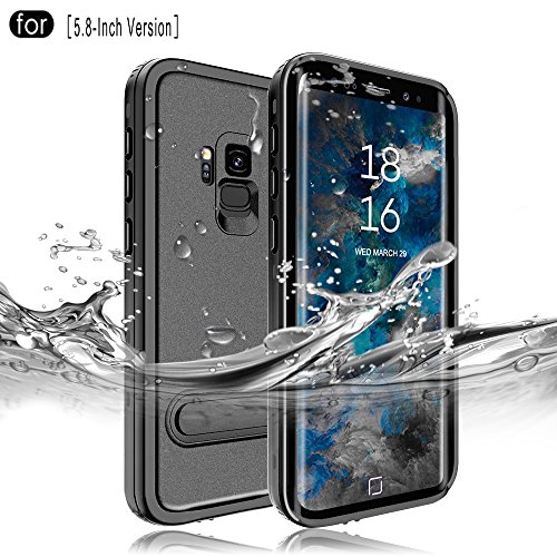 Product Cover RedPepper Samsung Galaxy S9 Waterproof Case［5.8-Inch］, IP68 Certified Full Sealed Underwater Protective Cover, Shockproof, Snowproof, Dirtproof for Outdoor Sports (Black)