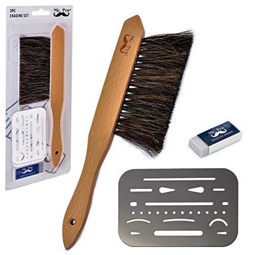 Product Cover Mr. Pen- Drafting Brush, Eraser Shield, Eraser Artist, Dusting Brush, Desk Brush, Eraser Brush, Art Supplies, Drawing Tools for Drafting, Drafting Supplies, Drafting Dust Brush, Eraser Shield Drafting