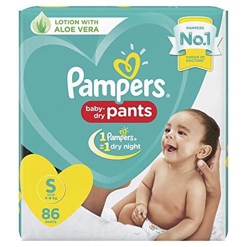 Product Cover Pampers New Diapers Pants, Small (86 Count)