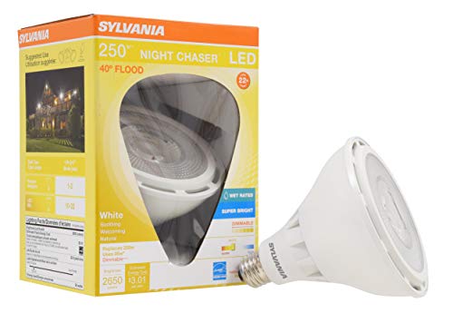 Product Cover SYLVANIA Ultra LED Night Chaser, PAR38, 250W Equivalent, 2650 Lumen, Replacement for Halogen Flood Spot Light, Medium Base E26, Dimmable, 3000K Bright White