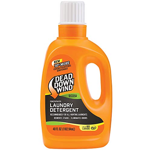 Product Cover Dead Down Wind Laundry Detergent | 40oz Bottle | Natural Woods | Gentle Odor Eliminator + Stain Remover for Hunting Accessories, Gear and Clothes, Safe for Sensitive Skin