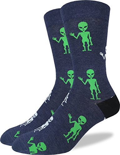 Product Cover Good Luck Sock Men's Extra Large Aliens Socks - Shoe Size 13-17, Big & Tall