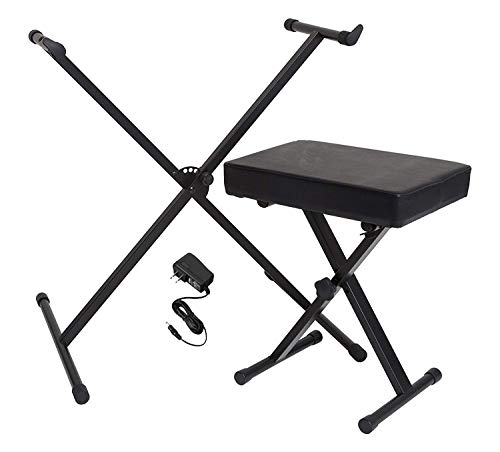 Product Cover Yamaha Portable Keyboard Accessory Pack with Stand, Bench and Power Supply