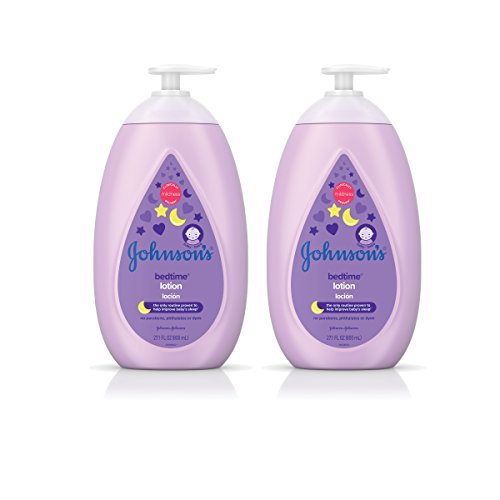 Product Cover Johnson's Calming Bedtime Baby Lotion, Hypoallergenic and Paraben Free, Twin-Pack, 2 x 27.1 fl. oz