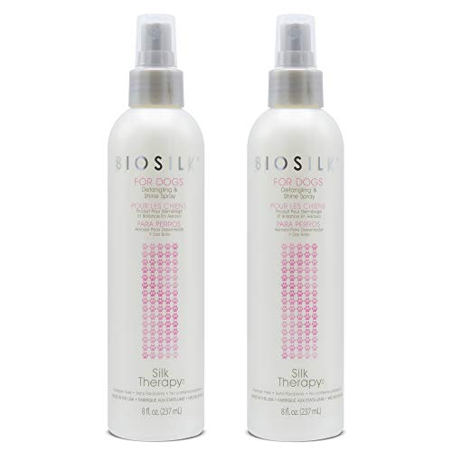 Product Cover Biosilk Therapy Detangling Plus Shine Protecting Mist for Dogs, Pack of 2 | Best Detangling Spray for All Dogs & Puppies