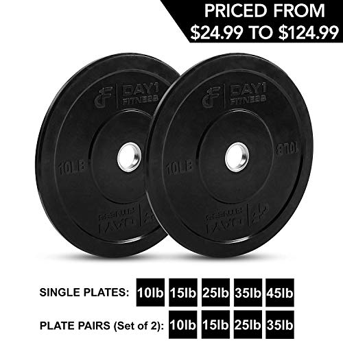 Product Cover Day 1 Fitness Olympic Bumper Weighted Plate 2