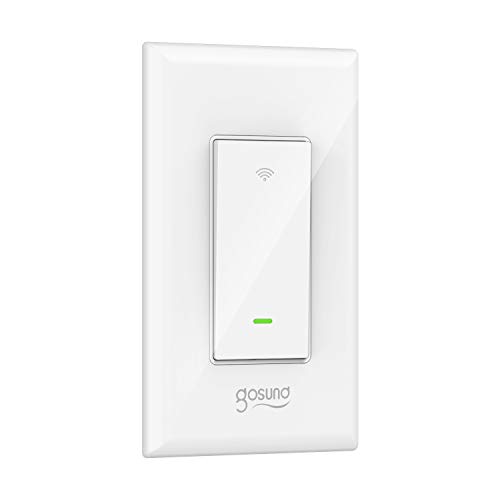 Product Cover Smart Switch, Gosund Smart Light Switch Works with Alexa, Google home and IFTTT, with Remote Control and Schedule, Neutral Wire Required, Single-Pole, No Hub required, ETL and FCC listed