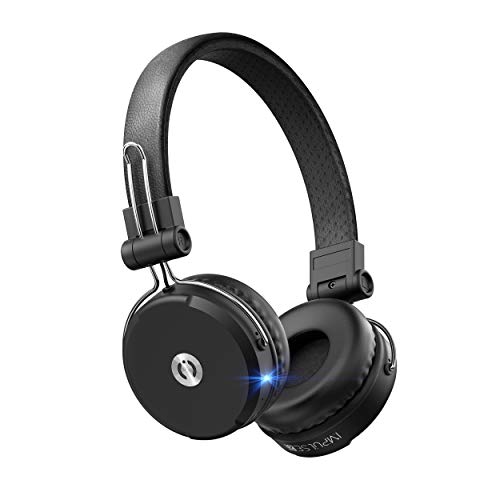 Product Cover MuveAcoustics Impulse2Pro Wireless On Ear Headphones - Bluetooth Noise Isolating Earphones, Steel Black