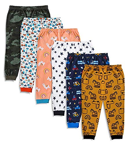 Product Cover Mini Cult Unisex Cotton Pajama Pants with Rib (Multicolour, 3-4 Years) - Pack of 6