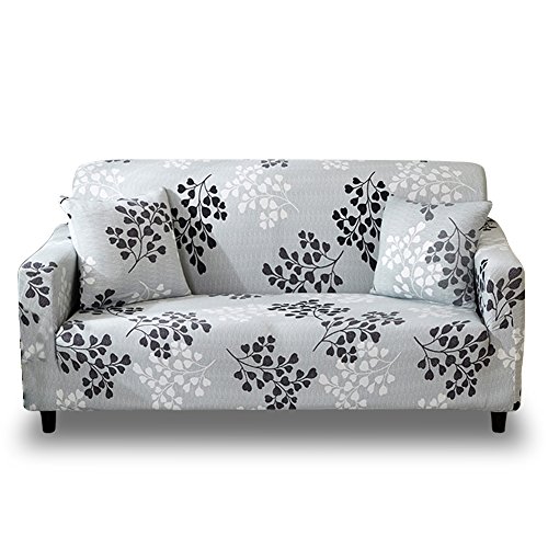 Product Cover HOTNIU Stretch Sofa Slipcover 1-Piece Polyester Spandex Fabric Couch Cover Chair Loveseat Furniture Protector Covers 1/2/3/4/ Seat Sofas (Loveseat, Printed #3)