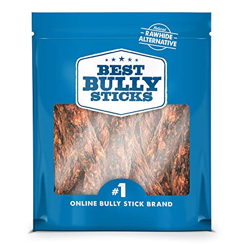 Product Cover Best Bully Sticks Gourmet Rabbit, Apple, and Kale Superfood Jerky Dog Treats (1lb. Bag) - All-Natural Dog Treats