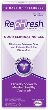 Product Cover REPHRESH Vaginal Gel, Odor Eliminating Gel, 4 Pre-Filled Applicators