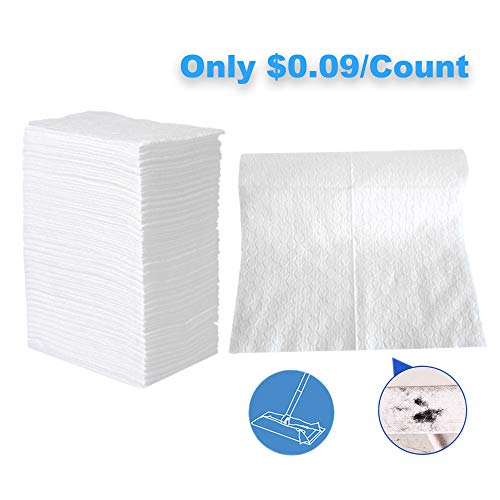 Product Cover UCLEAN Dry Mop Refills Sweeper Disposable Dusting Cloths Dry Sweeping Refills Dry Duster Cloths Mop Pads Floor Cloth Refills Electrostatic Cloths 160 Count 7.9