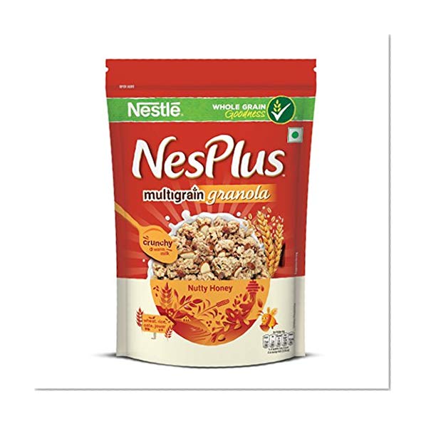 Product Cover Nestlé NesPlus Breakfast Cereal, Multigrain Granola - Nutty Honey, 235g Pouch