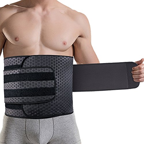 Product Cover ZOHUMI Wasit Trimmer for Men, Neoprene Ab Belt Widening Waist Trainer with Double Adjusted Straps for Fitness Weight Loss and Back Support (L 34-38 inch)