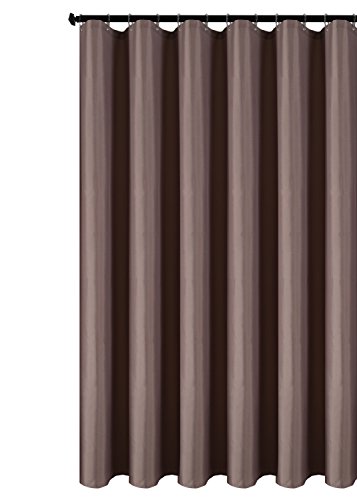 Product Cover Biscaynebay Fabric Shower Curtain Liners Water Resistant Bathroom Curtain Liners, Taupe 72 by 72 Inches