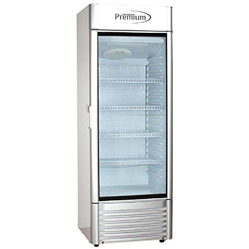 Product Cover Premium PRF125DX 12.5 cu. ft. Single Door Merchandiser Refrigerator, Gray