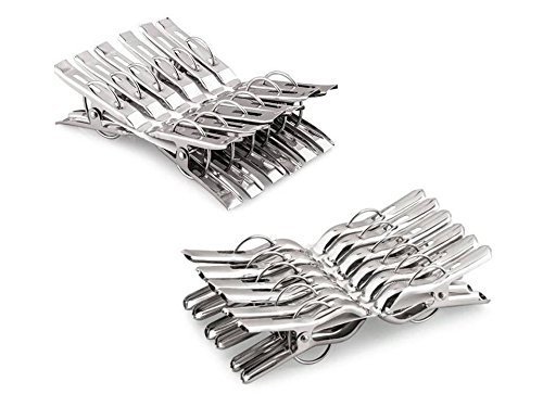 Product Cover I 20 Branded Quality Pure Stainless Steel Cloth Pegs/Hanging Clips - 24 Pcs