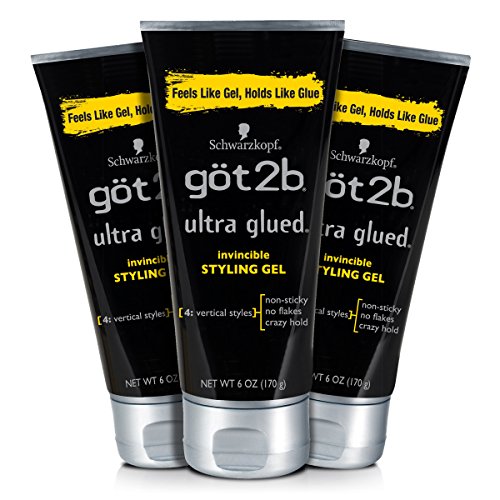 Product Cover Got2b Ultra Glued Invincible Styling Hair Gel, 6 Ounce (Pack of 3)