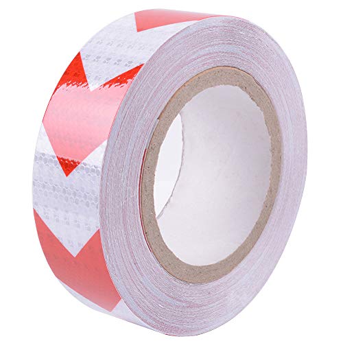Product Cover Arrow Reflective Tape 2inx50ft Conspicuity Safety Warning Tape Red and White