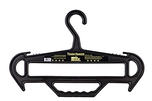 Product Cover Tough Hanger (Black) 100% USA Made, Ultimate Unbreakable All-Purpose Premium XL Large Heavyweight Standard Hanger The Only Hangers on The Market with a Built in Carry Handle Holds 150 Pounds
