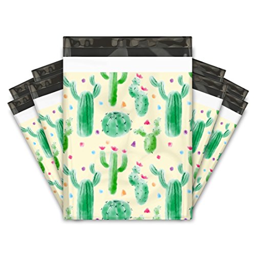 Product Cover 10x13 (100) Cactus Designer Poly Mailers Shipping Envelopes Premium Printed Bags