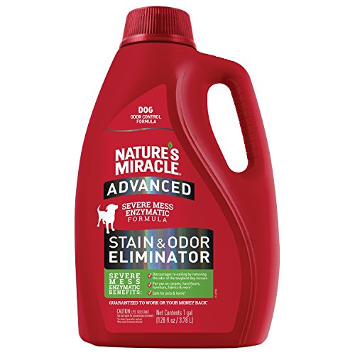 Product Cover Nature's Miracle Advanced Stain and Odor Eliminator Dog, For Severe Dog Messes, 1 Gallon, Updated Formula